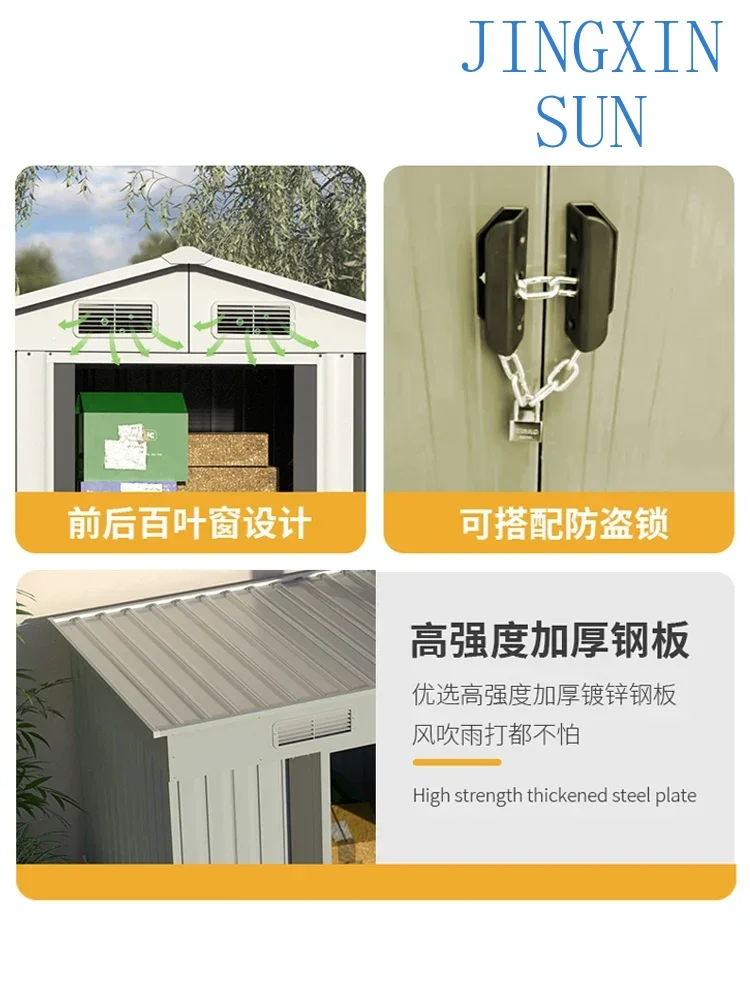 Outdoor simple tool garden storage courtyard utility movable board room combination