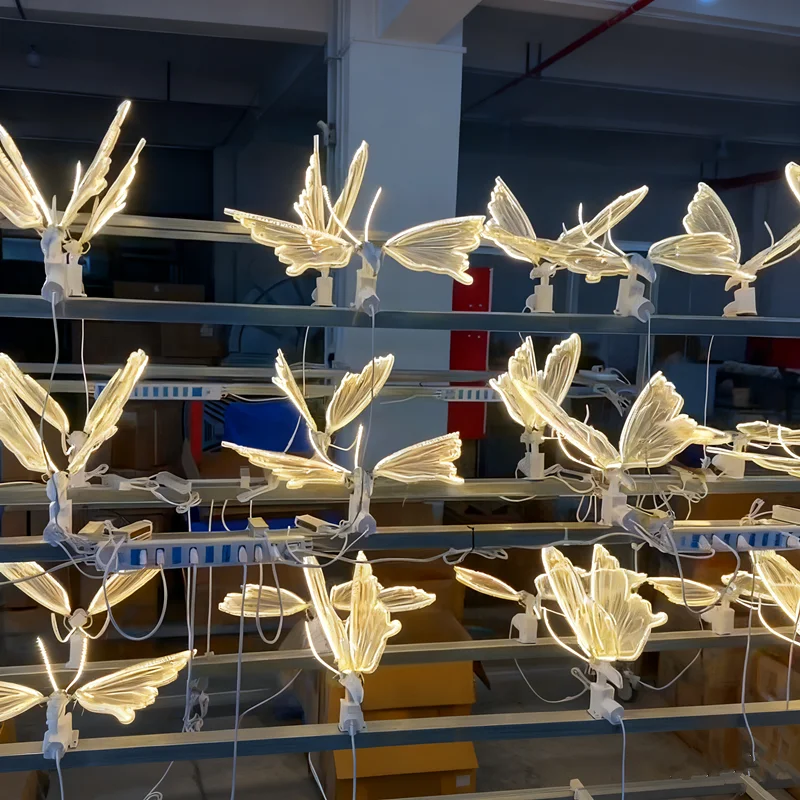 LED Butterfly Lights for Outdoor Decor - Dynamic & Static Modes
