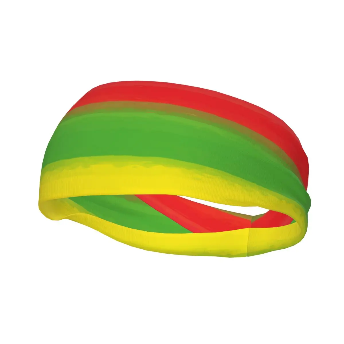 

Спортивная повязка на голову в полоску, фон в стиле регги, повязка для бега, фитнеса, впитывающая повязка для волос для езды на велосипеде, пробежки