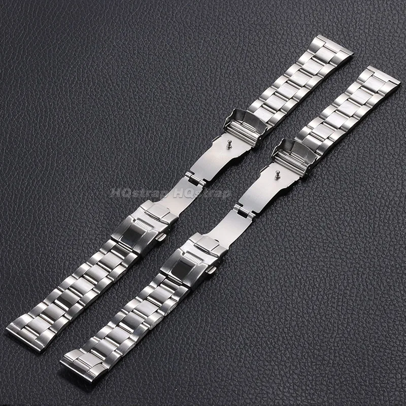 Stainless Steel Band 20mm 22mm Metal Watch Strap Folding Buckle Bracelet  for Seiko for Water Ghost Diving Universal Wristband