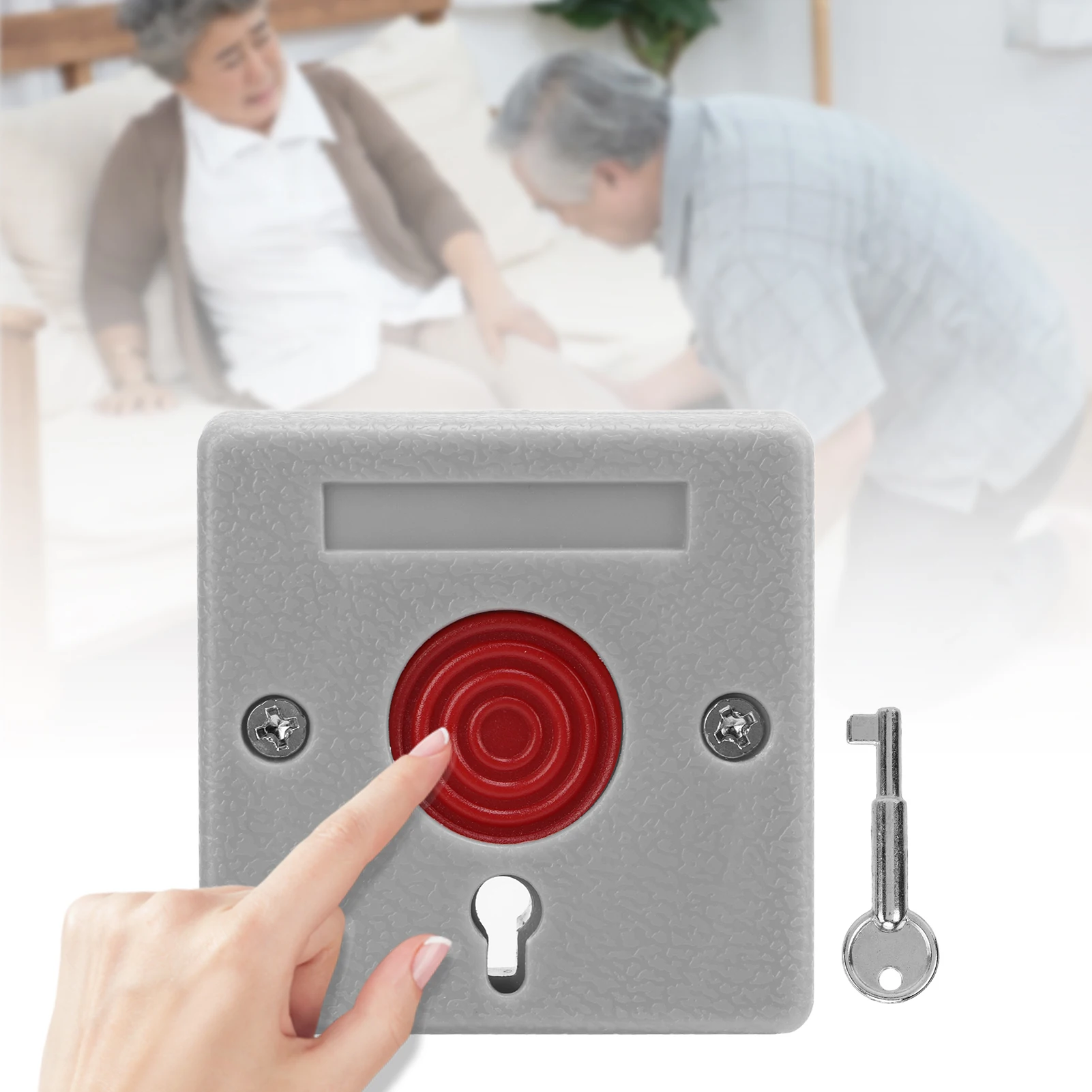 Button Alarm Emergency Button Outdoor Alarm Panic Button  ABS Anti Theft Safe Emergency Equipment for Nursing Homes Banks