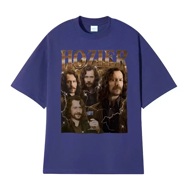 Hozier Funny Meme Sirius T Shirt Album Vintage 90s Singer Graphic T Shirts Men Fashion Hip Hop Oversized T-shirt Male Streetwear