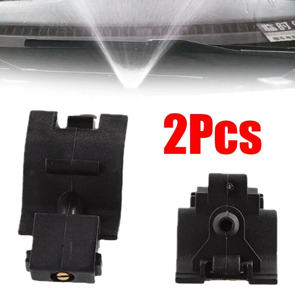 2Pcs Front Windshield Wiper Washer Jet Nozzle Hood Liquid Sprayer For Mitsubishi Outlander 3 GF GG ZJ ZK ZL 12-20 MR971043-12300