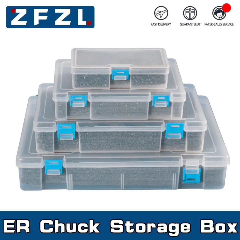 1PC ER11 ER16 ER20 ER25 ER32 ER40 Collet Storage Box ER Spring Chuck Plastic Storage Box For CNC Machining Center