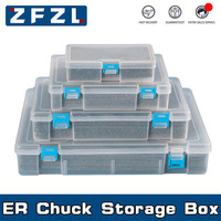 1PC ER11 ER16 ER20 ER25 ER32 ER40 Collet Storage Box ER Spring Chuck Plastic Storage Box For CNC Machining Center