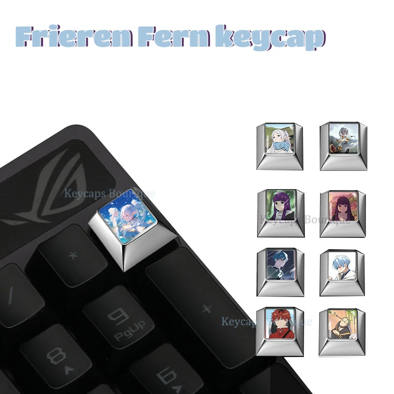 

Frieren Keycap Zinc Alloy Fern Himmel Stark Anime Keyboard Keycaps MX Switch Key Caps Mechanical Keyboard Gift Cusomized Pattern