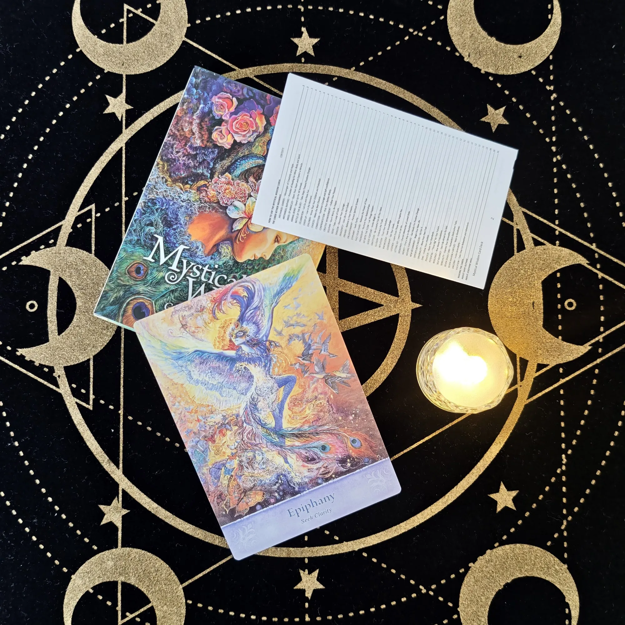 

Новый большой размер 12x8,3 см, колода карт «Мистическая мудрость Оракула», 46 шт., карты с путеводителем, настольная игра для карточных игр