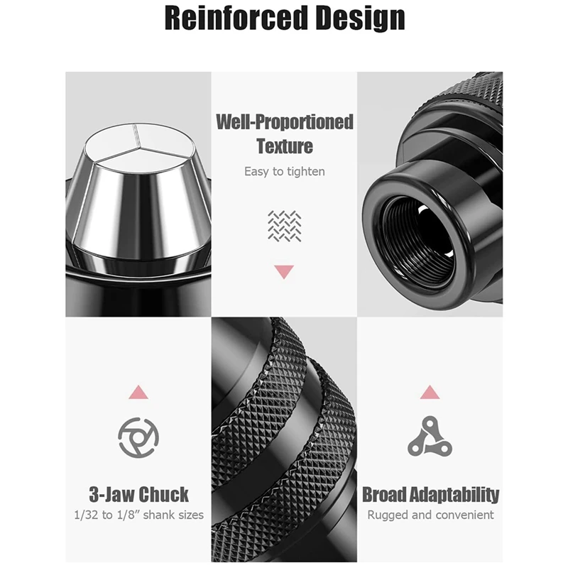 퀵 체인지 어댑터 퀵 체인지 로터리 드릴 너트 도구 키트, 드릴 척 도구 교체용 황동