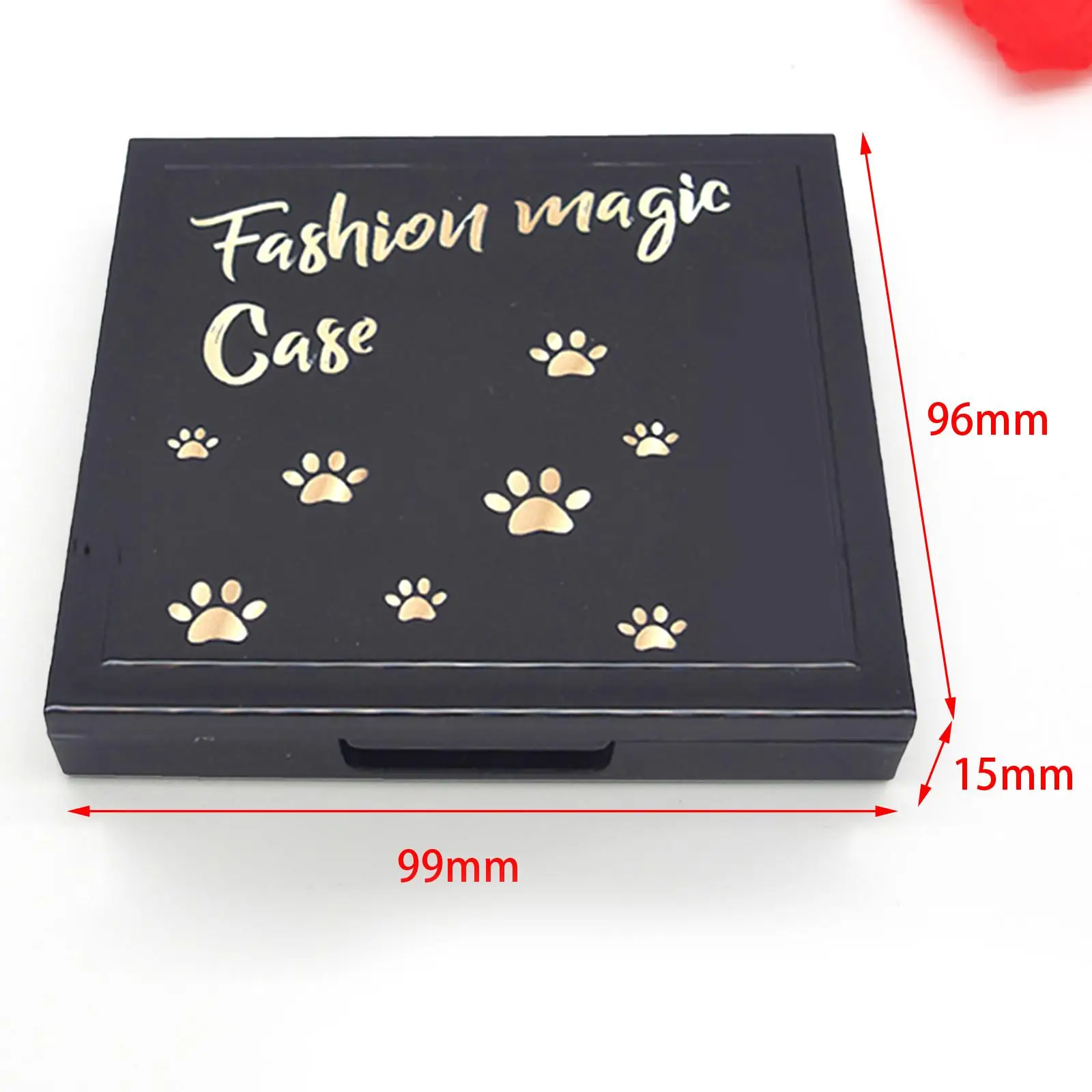 Palette Magnetica per Ombretti, Custodia Vuota di Grande Capacità in ABS con Specchio per Rossetti, Blush e Altro