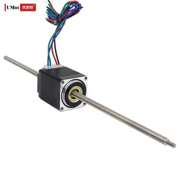 UMOT 28*40mm Mini Nema11 Thread Tr5*2/Tr5*4/Tr5*8mm Non-Captive Linear Lead Screw Stepper Motor with Screw Length 250mm Load 4kg