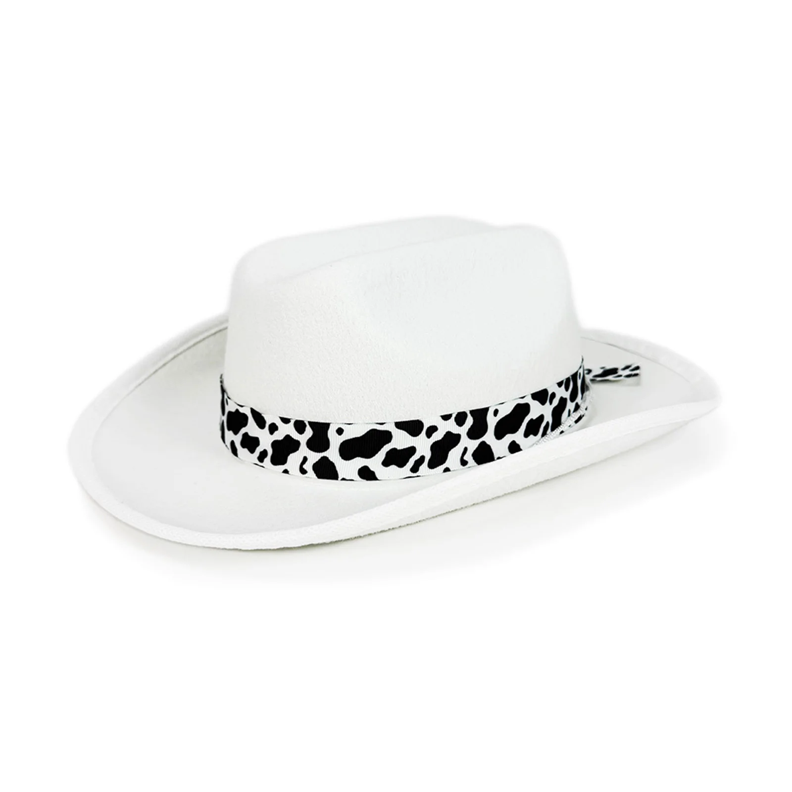 Charmante kindercowboyfeesthoed met riem versierd brede randontwerp met veilig kinkoord voor evenementen en festivals met Halloween-thema