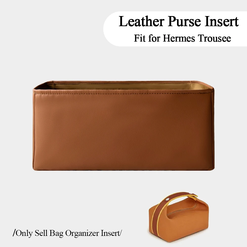 

Leather Purse Organizer Insert Fit for Hermes Trousee Handbag Lightweight Inside Waterproof Storage Bag Inner Liner Bag Insert