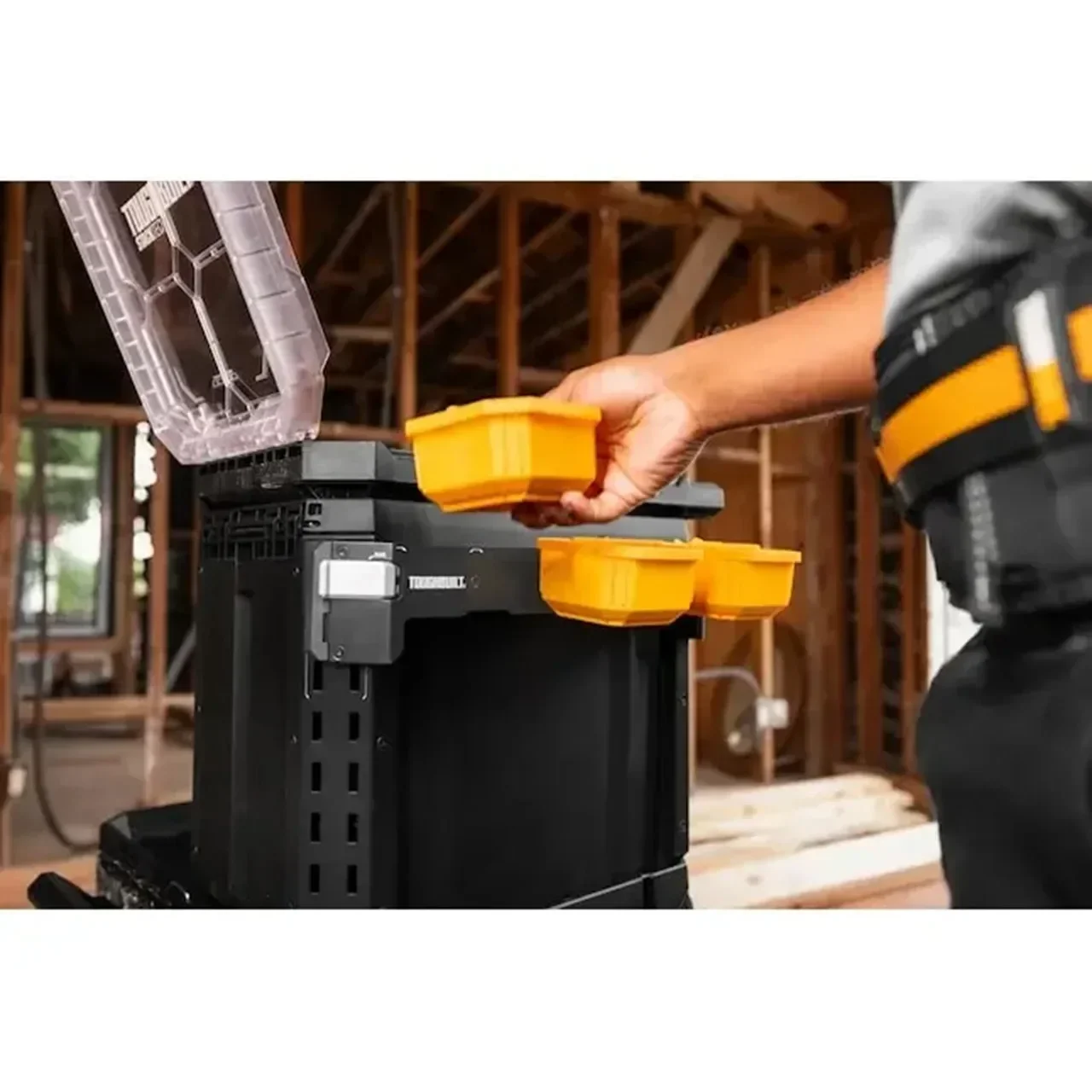 TOUGHBUILT STACKTECH Steel Tool Holder Stacking Toolbox Refreshing Storage Multifunctional Matching Hanging Racks  TB-B1-A-30