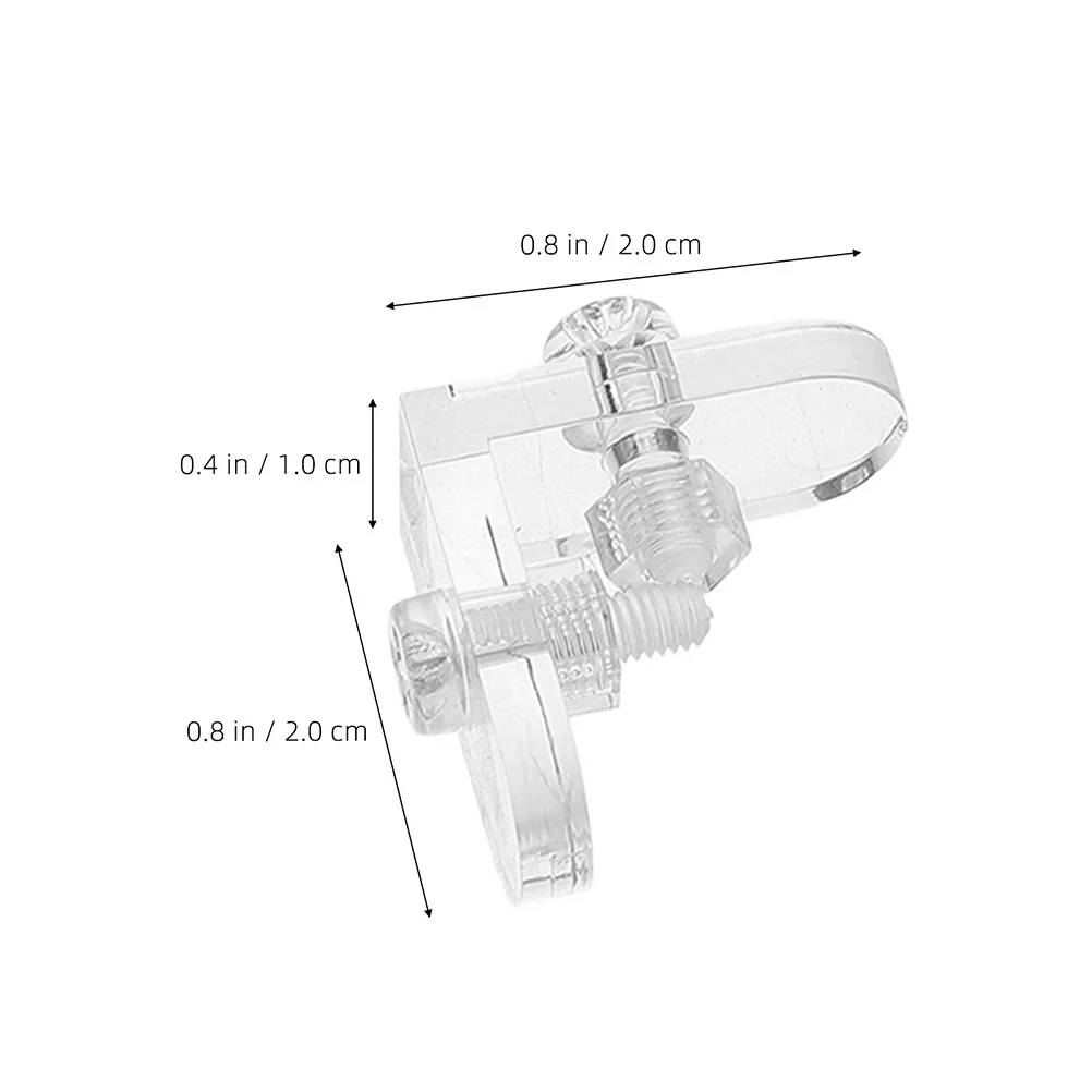 15 pçs suporte de canto acrílico transparente cinta de canto para caixa de exibição reforço diy montagem borda clipes