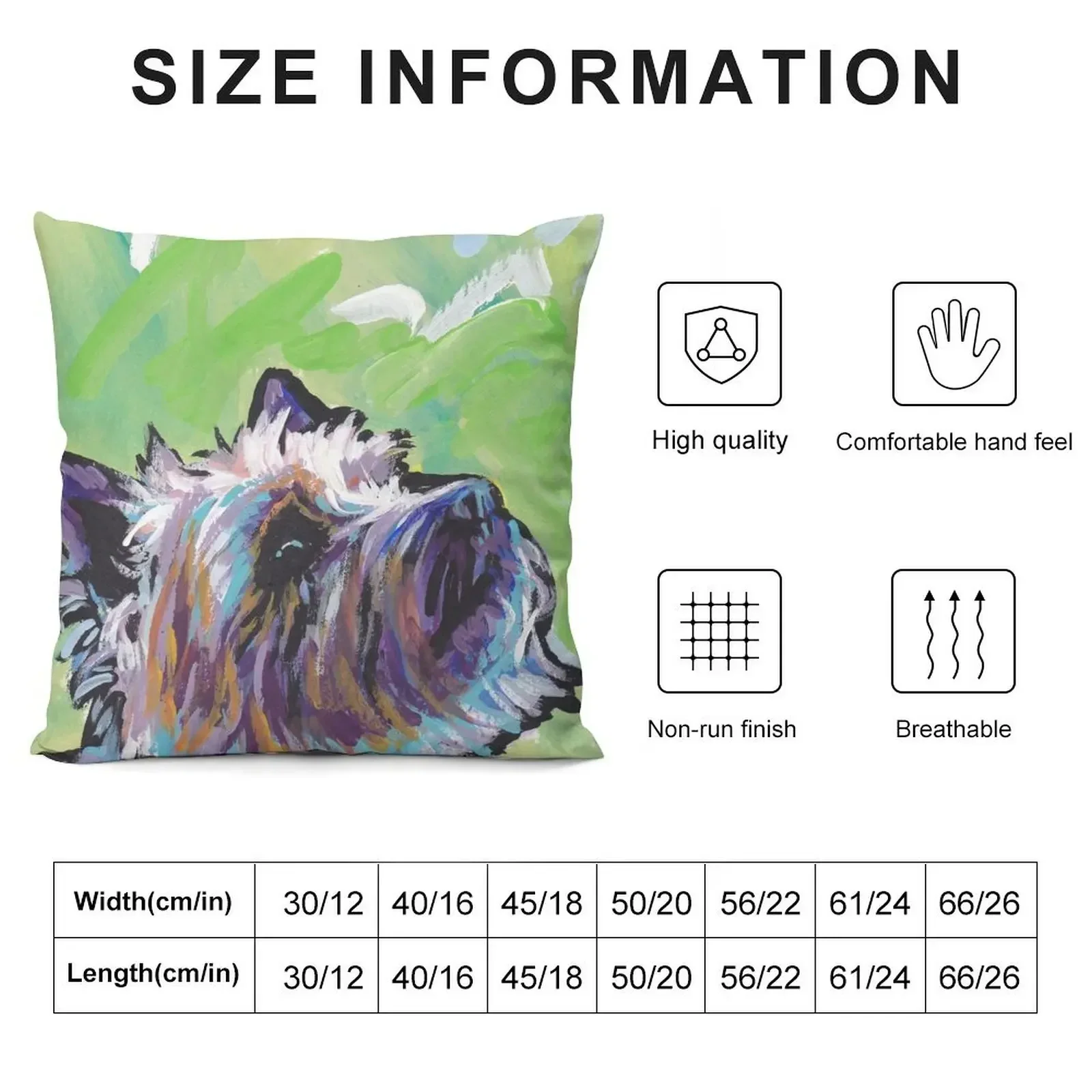 Cairn Terrier Dog Bright colorful pop dog art Throw Pillow Sofa Decorative Covers Cushions Cover Decorative pillow case pillow