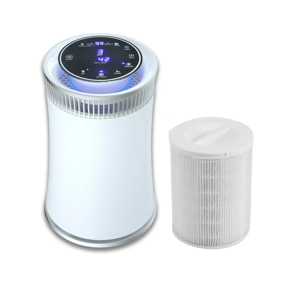 Room air Cleaner Purifiers    Pollution Dust Filter Home Desktop Portable air Purifier with HEPA Filter