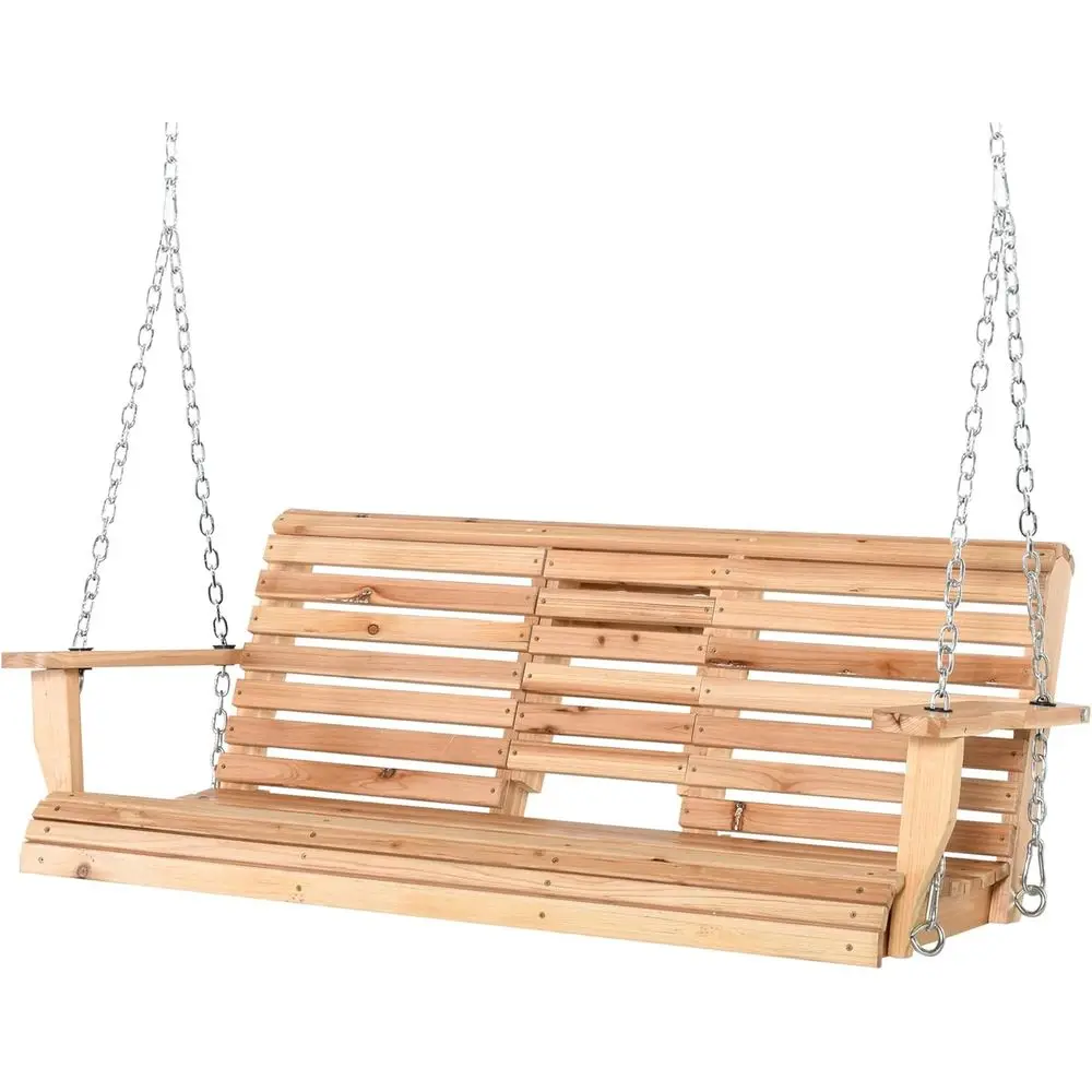 

Пятиместные деревянные качели-диван бежевого цвета с подстаканниками, подвесное кресло-скамья для патио, сада, двора