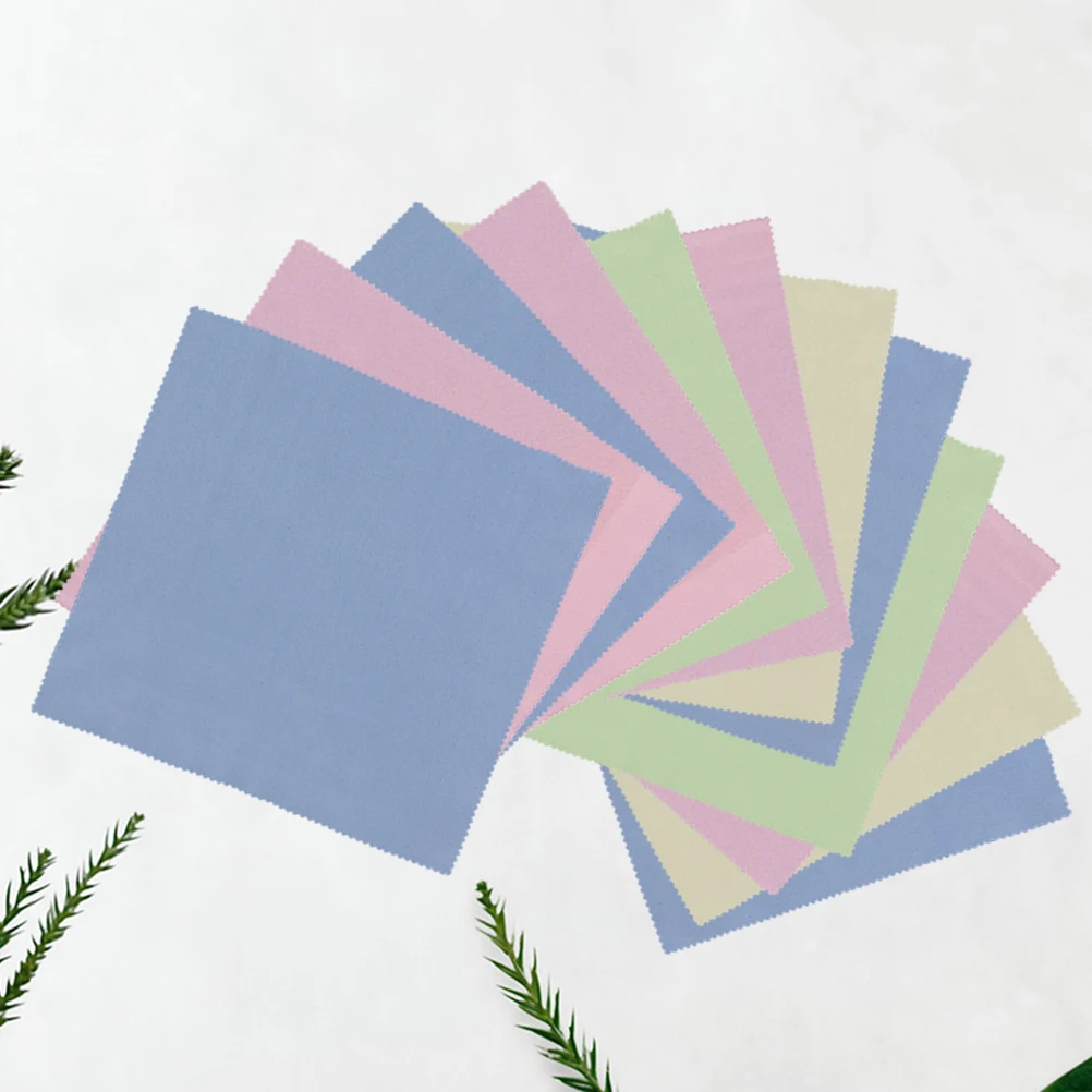 

12 Pcs Glasses Cloth Polishing Phone Cleaning Wipes Eyeglass Lens Spectacle Computer Screen Cleaner Jewelry Cleaners