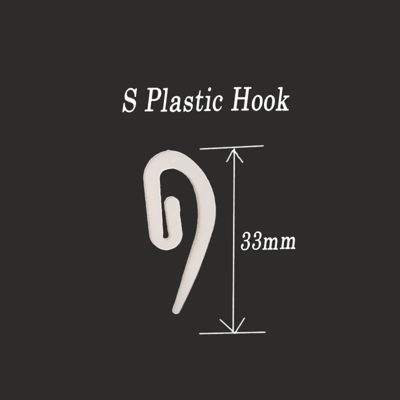 Asazal S Plastic Curtain Hook High-Quality Accessory Clamp for Curtain Rails Tulle Tape Clips Pin Drapes
