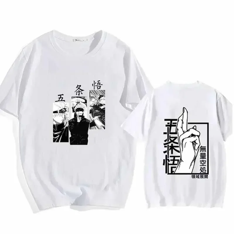 

Japanese anime character Goku printed T-shirt Fashion trend Comfortable loose casual 100% cotton round neck short-sleevedT-shirt