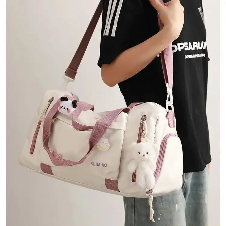 

Compact Travel Bag Large Capacity Business Trip Luggage Lightweight Swim Fitness Bag Breathable Gym Outdoor Gear