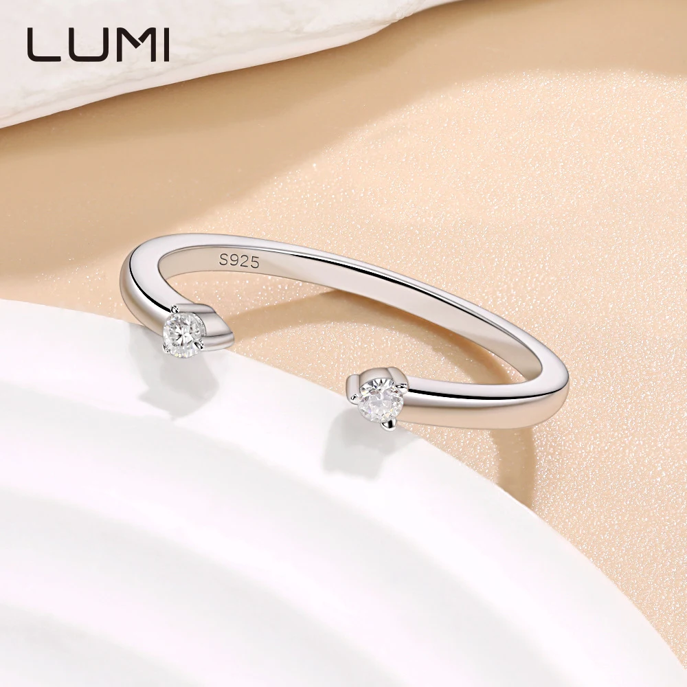 2 مللي متر 2 قطعة مويسانيتي الأصلي S925 خاتم فضة هدايا مثالية للنساء حفلة الذكرى عيد ميلاد مجوهرات الحاضر