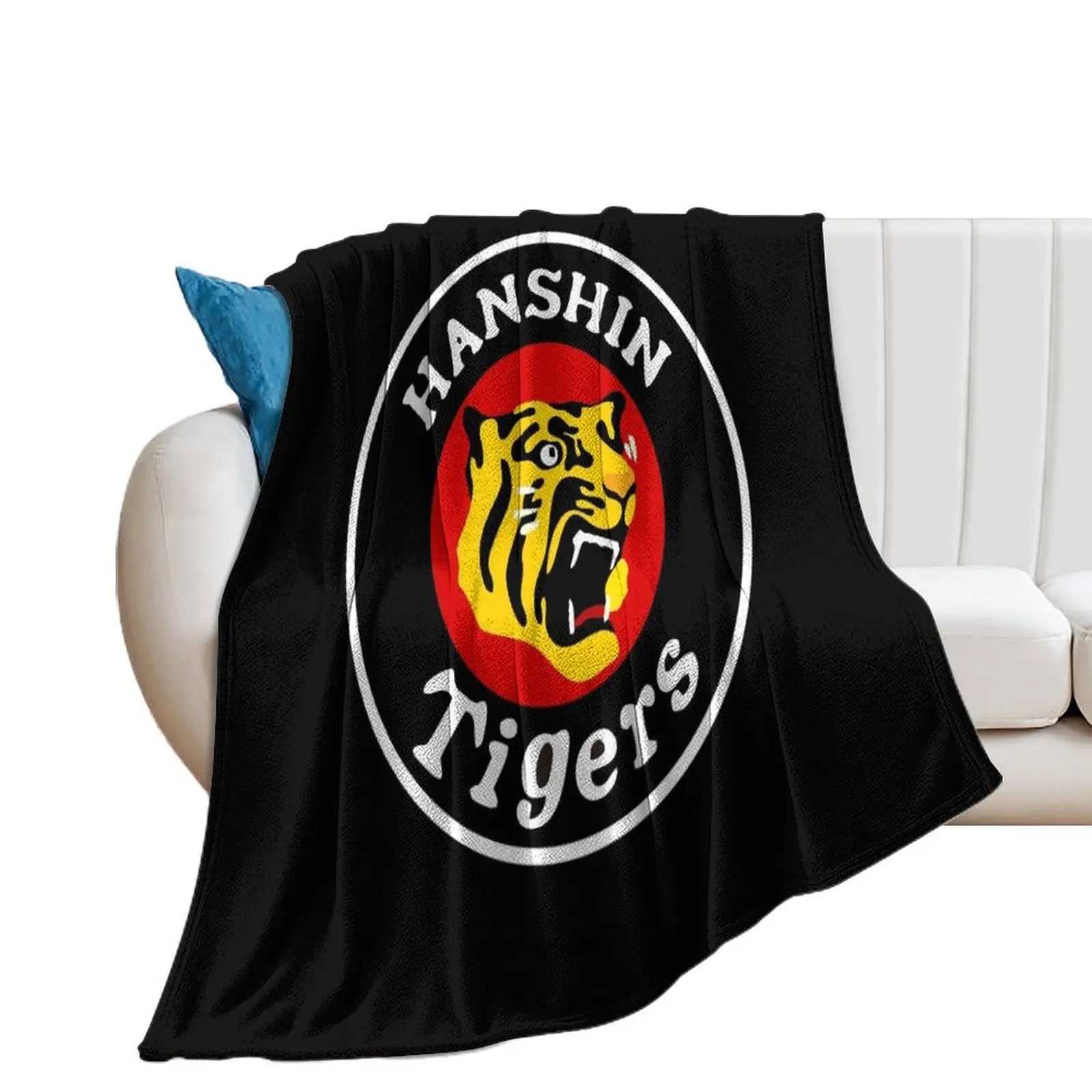 

Vintage Hanshin Tigers Design Essential Throw Blanket Heavy Personalized Gift manga Blankets