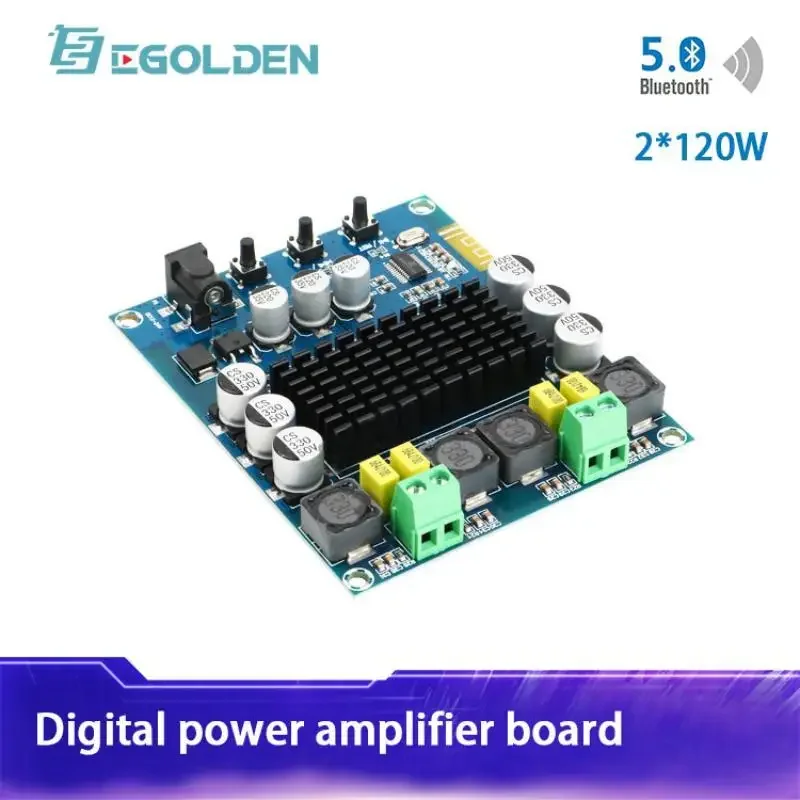 Class-D Amplifier XH-M548 Bluetooth 5.0 Dual Channel 2*120W Digital Amplifier Board TPA3116D2 Audiophile Audio Amplifier Board