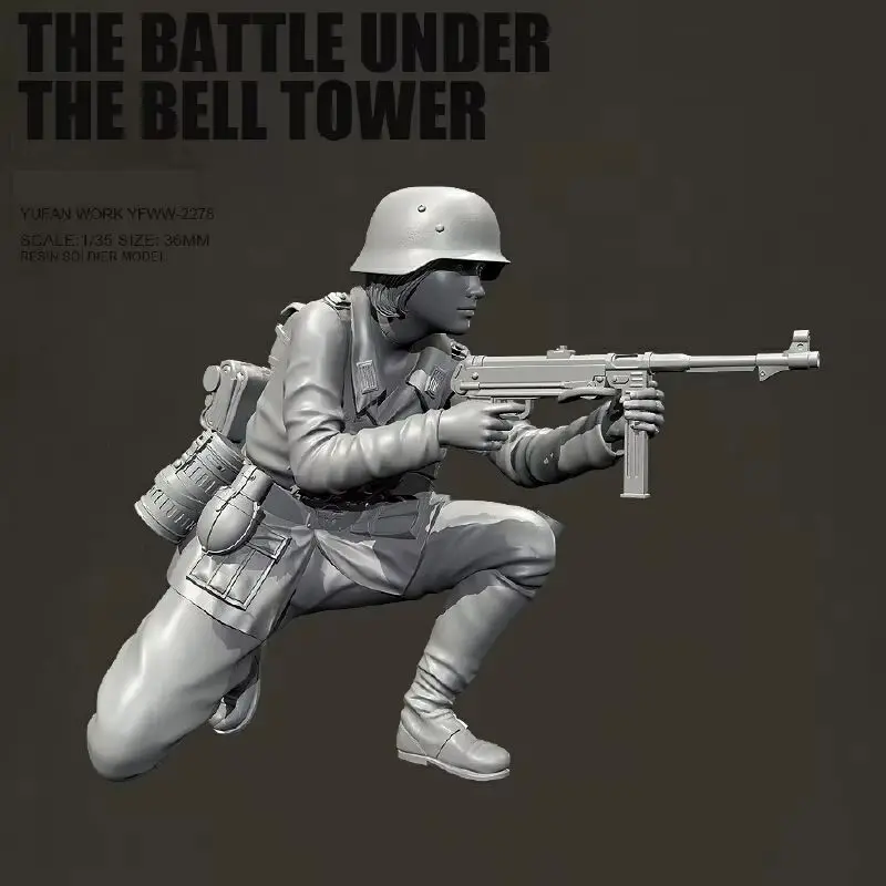 Figurine modèle en résine 1/35, soldats européens de la seconde guerre mondiale Gk, Micro Miniature, modèle blanc imprimé en 3d, jouet, Kit non assemblé et non peint