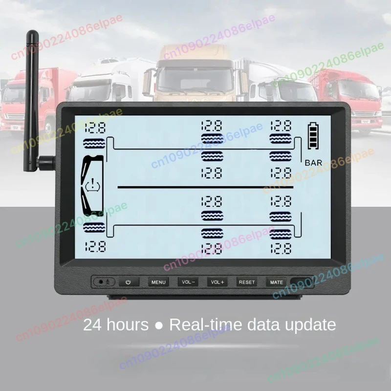 

Система контроля давления в шинах (TPMS) для автомобилей, грузовиков, фургонов и прицепов: датчики 6, 8, 12, 16, 22 колес, 433.92 МГц