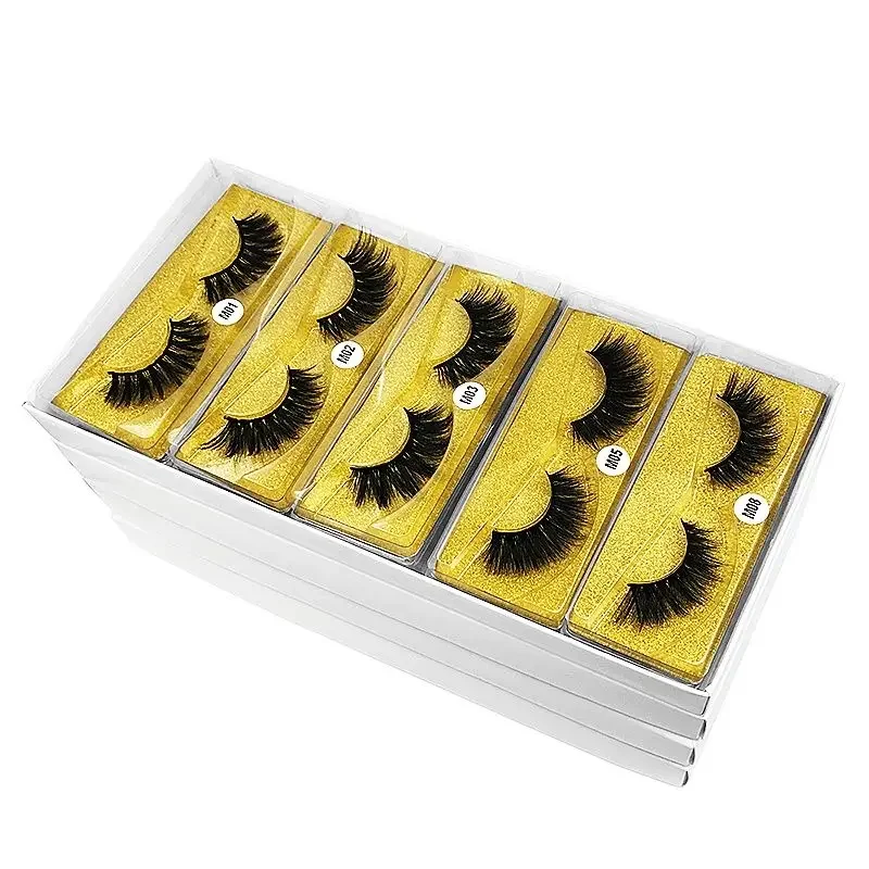 Mink Eyelashes Wholesale 10 Pairs Mink lashes Pack Natural False Eyelashes Makeup Thick Fake Eyelashes Bulk