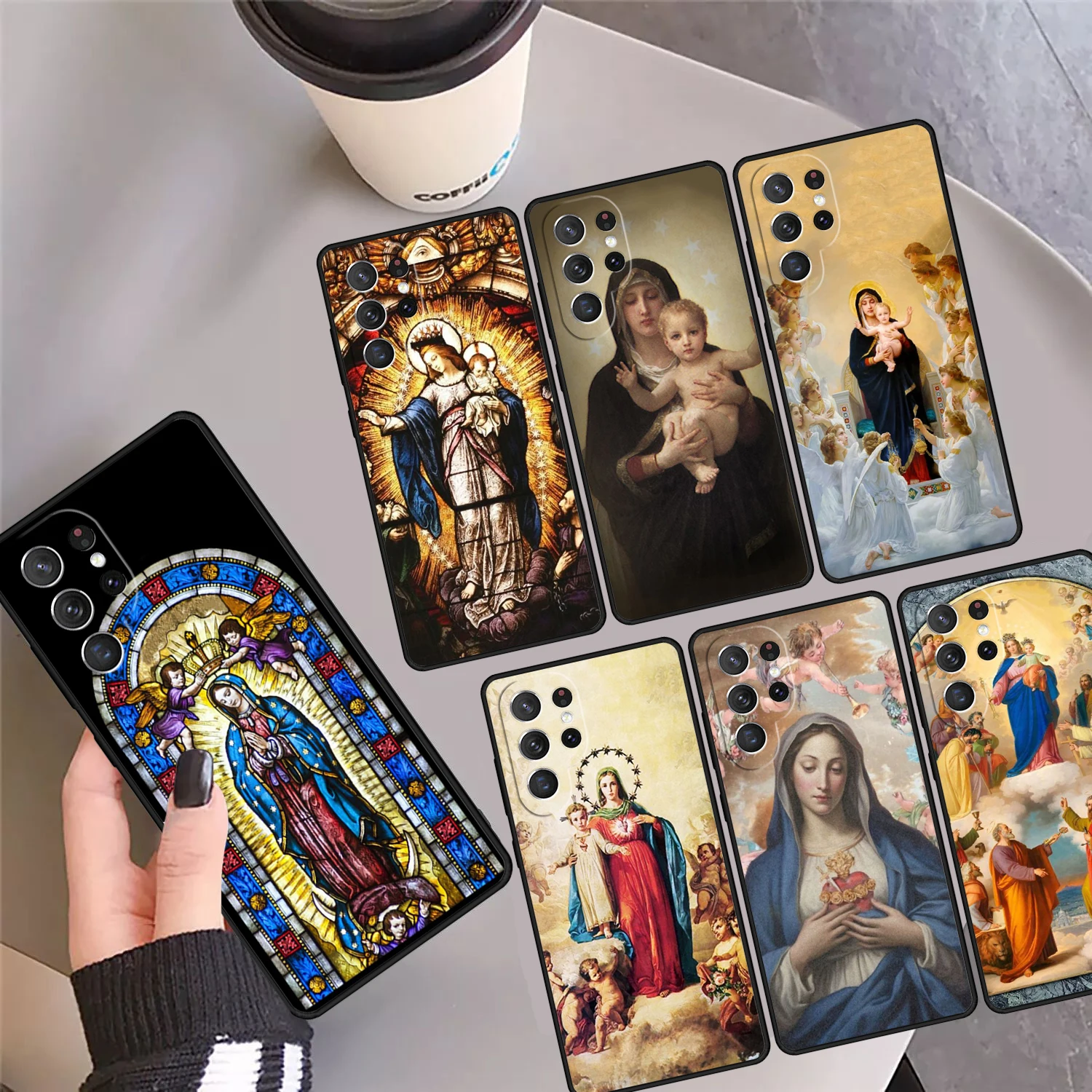 

Virgin Mary of Hope Catholic Religious Phone Case Cover For Samsung S24 S25 Ultra 23 S22 Plus S21fe Lite S20 Note 10 Pro 20