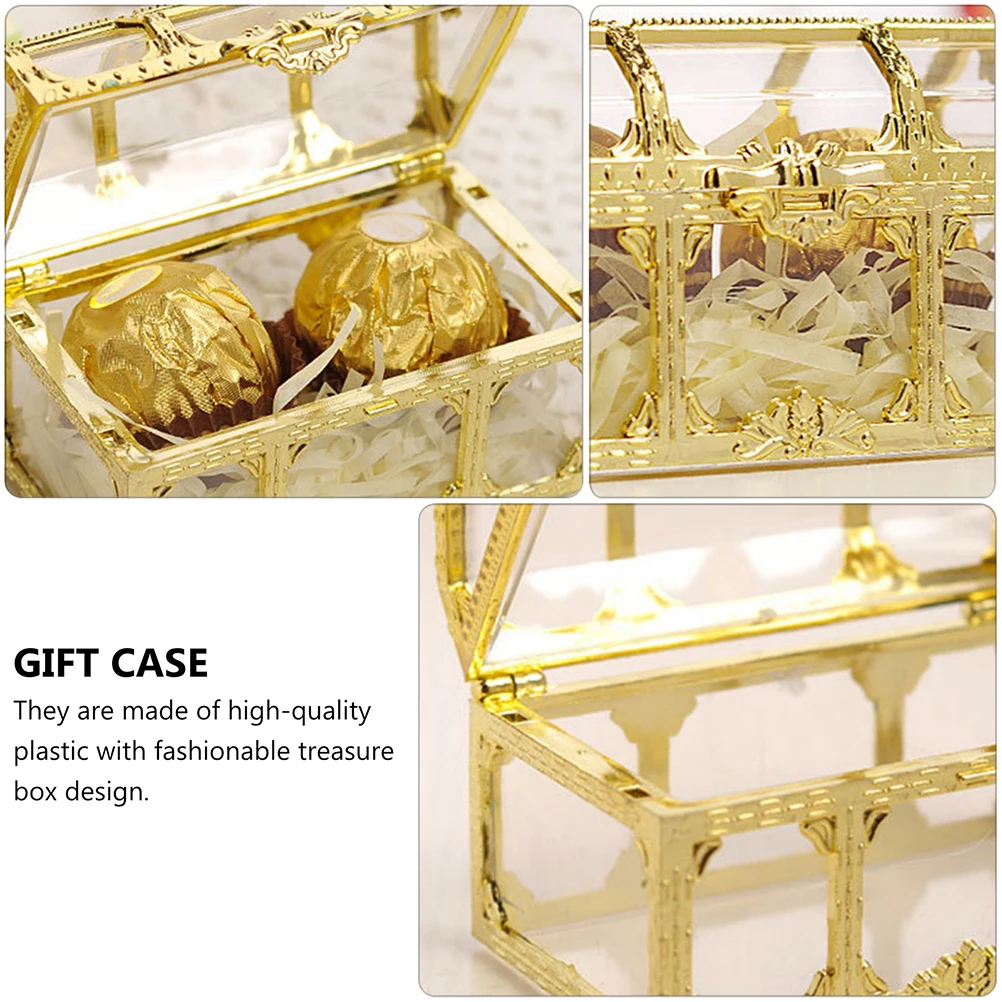 

8 pcs Wedding Candy Box Gift Boxes Packaging for Small Presents Design High Quality Plastic Favor Truffle Case