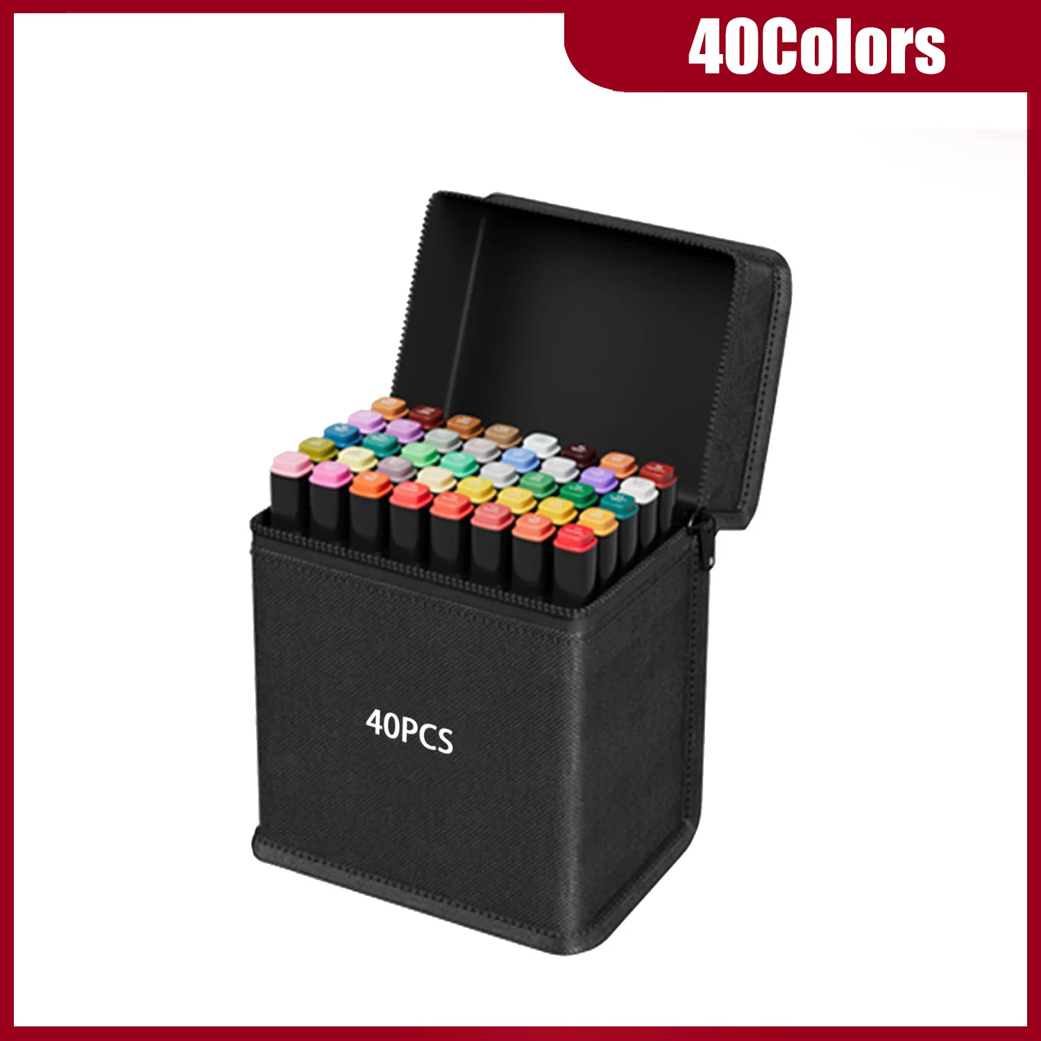 24-262 kleuren alcoholtekening markers Dual Tip permanente kunstschets markers voor illustratie schoolbenodigdheden kerstcadeaus