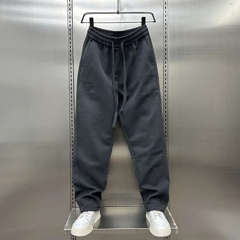 

plus Size 300 Pou Trendy Korean Label Spor Straight Leg Pants Loose Wide Leg Casual Pants Versatile High Waist Long Pants