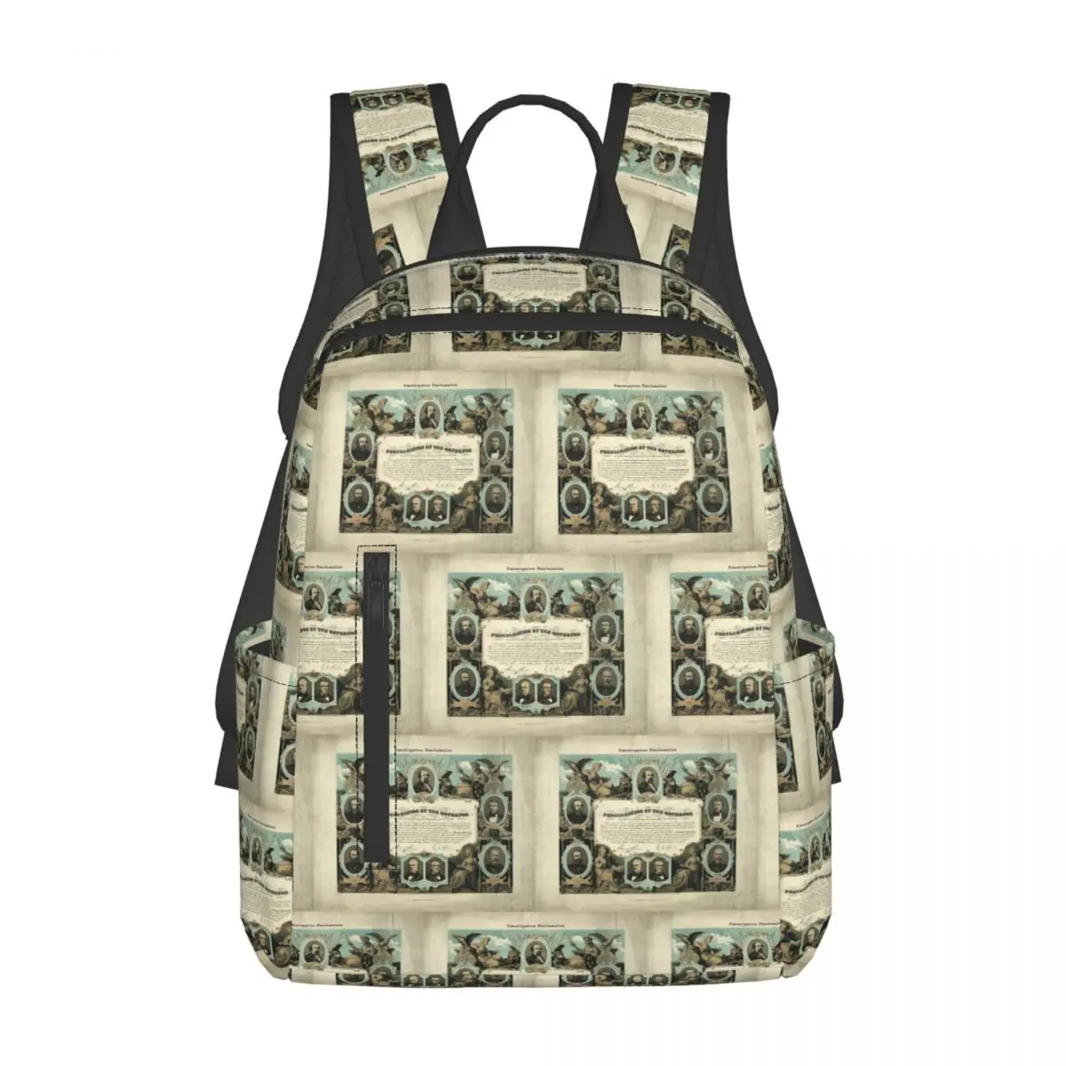 

Emancipation Proclamation By E. Knobel (1865) Backpack Daypack Large Capacity BookBag School Bag Shoulder Bags for Men Women