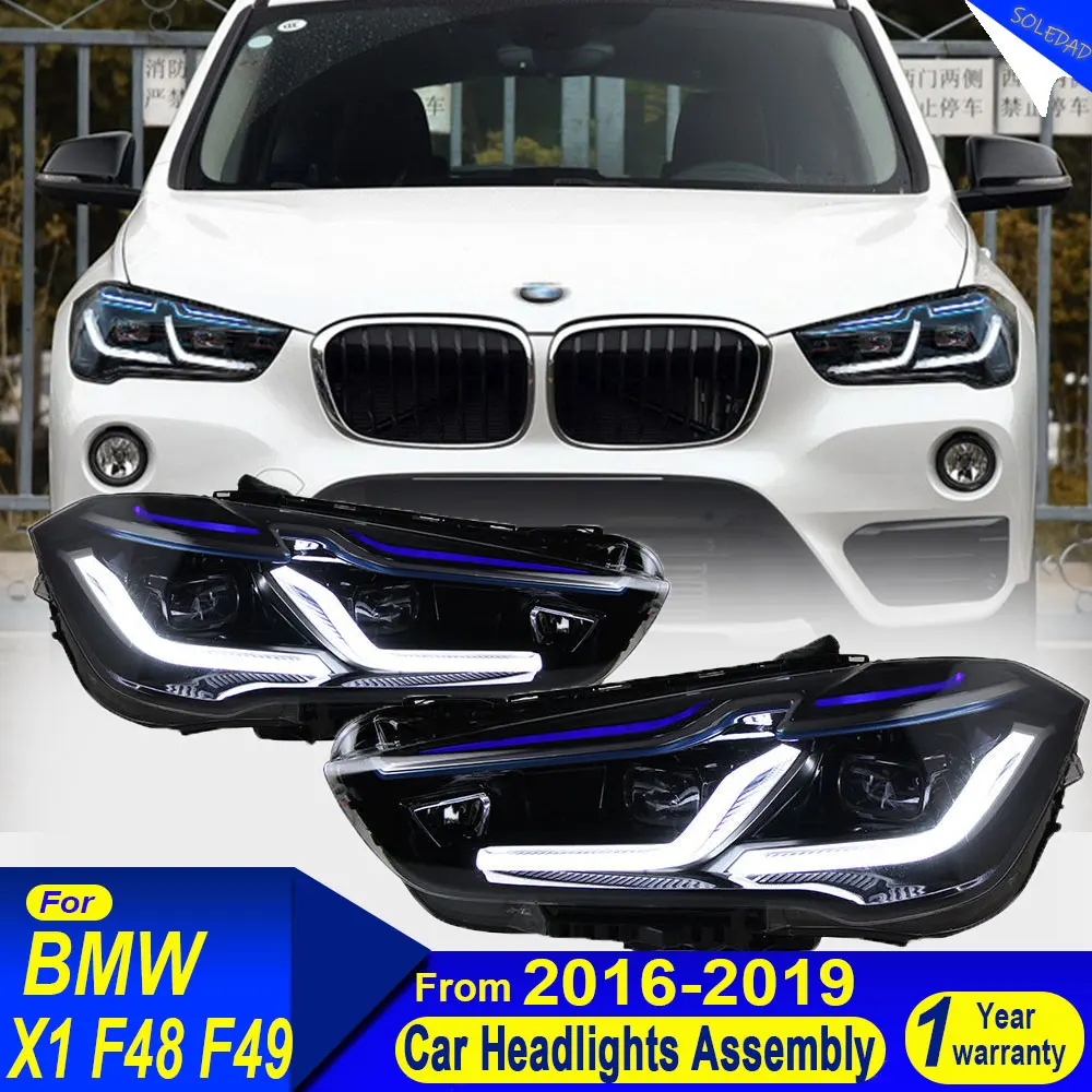 Car LED Head Lamp For BMW X1 F48 F49 Led Headlight Assembly 2016 2017 2018 2019 2020 2021 Upgrade Led Front Lights Plug And Play