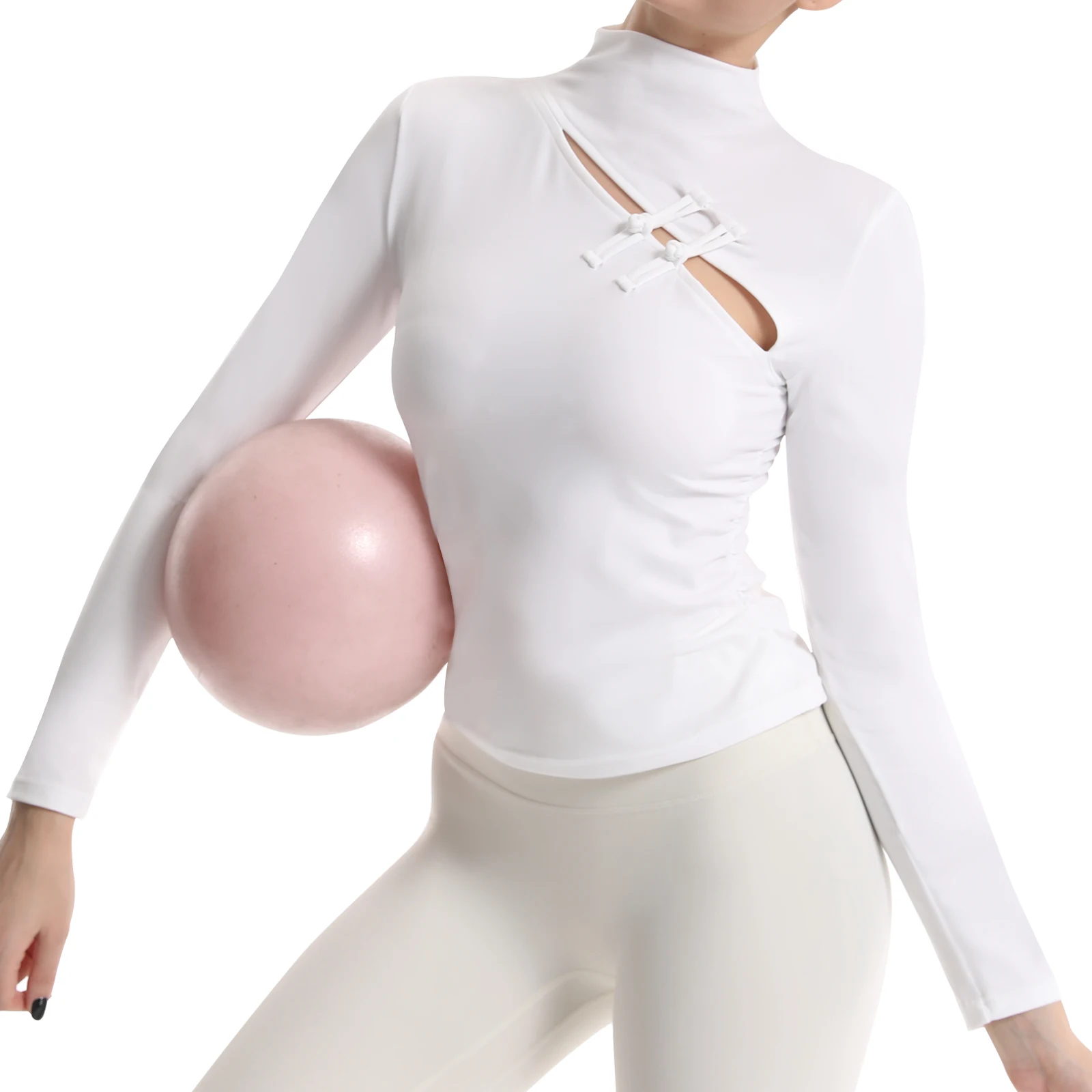 Women's Buckle Stand Up Collar - Yoga Daily Fitness 评论和价格