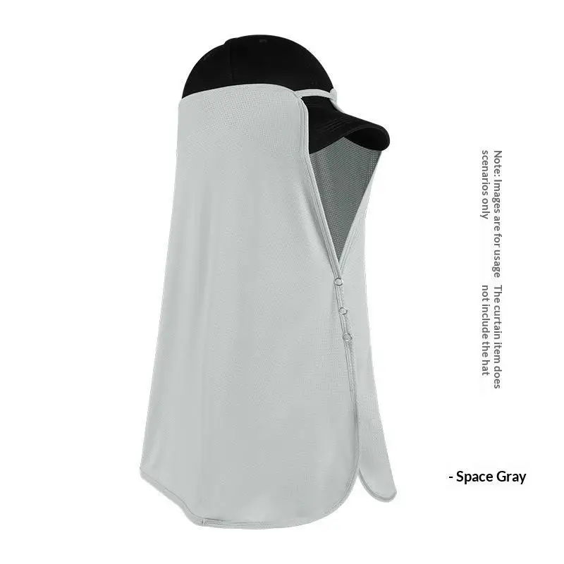Atmungsaktiver UV-Schutz-Sonnenhut mit abnehmbarem Gesichts- und Nackenschutz für Outdoor-Aktivitäten wie Wandern und Angeln im Sommer. – Detail 6