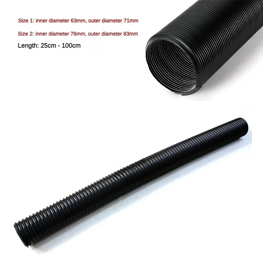 سيارة فلتر الهواء البارد مدخل أنبوب عدة أنابيب خرطوم تغذية الأنابيب 1 متر مرنة مداخل الهواء أنابيب القناة نظام 2 بوصة 2.5 بوصة 3 بوصة العالمي