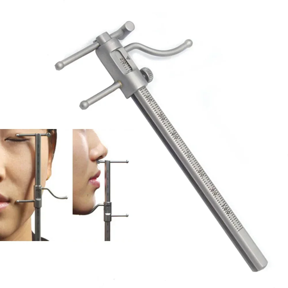 

Dental Orthodontic Sliding Caliper Chin Indicator Dental Implant Measuring Gauge Caliper Ruler 0-100Mm Stainless Steel