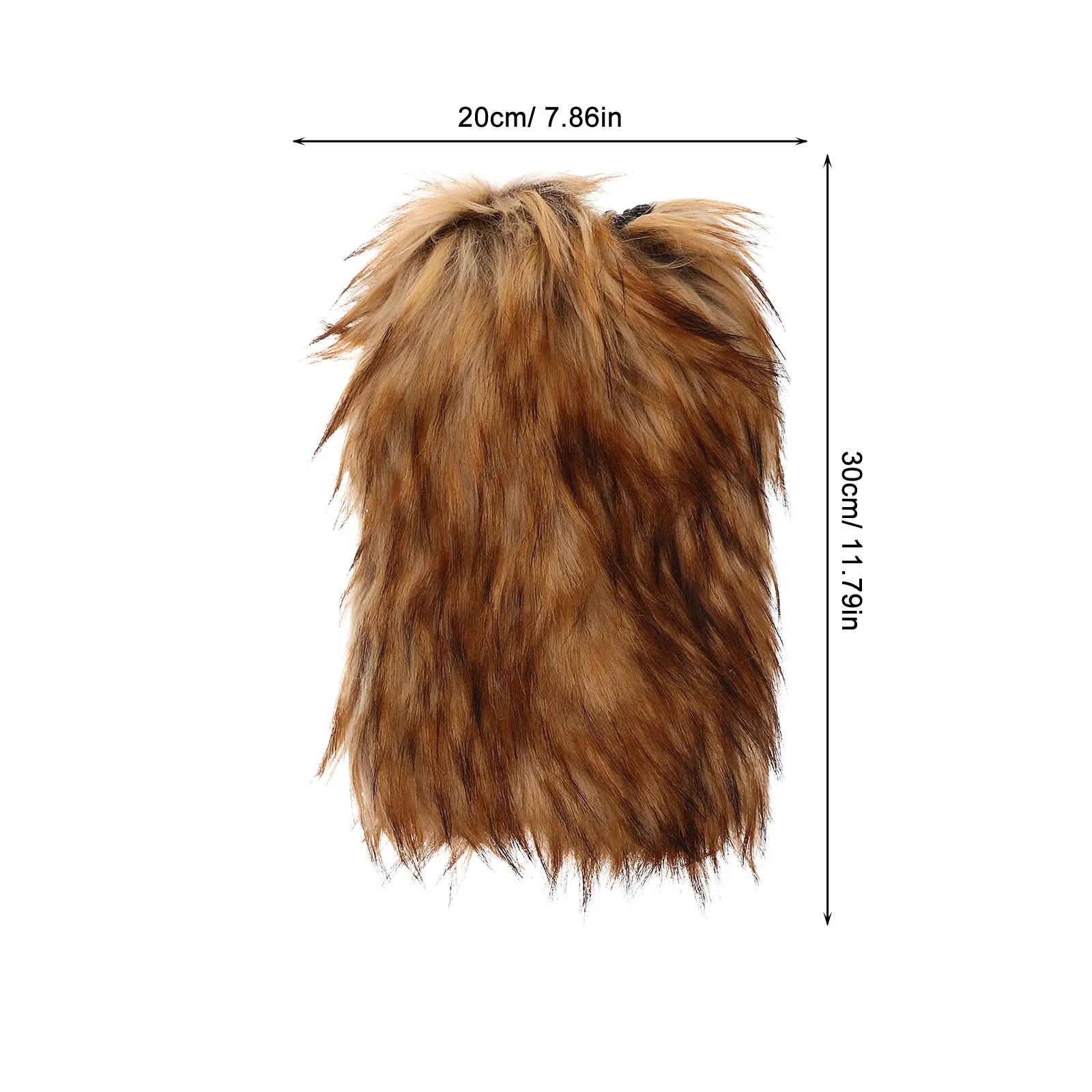 1 Paar Viking Faux Kunstmatige Warme Beenwarmers Bruin Middeleeuws Kostuum Accessoires Halloween Cosplay Warmer Viking Kostuum Mannen