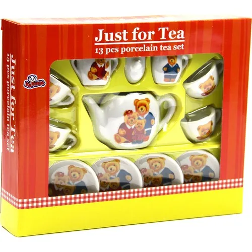 Varde Toy Boxed Porcelain Tea Set 13 Track Educational Eğlendirici Kitchen Toy Tea Set