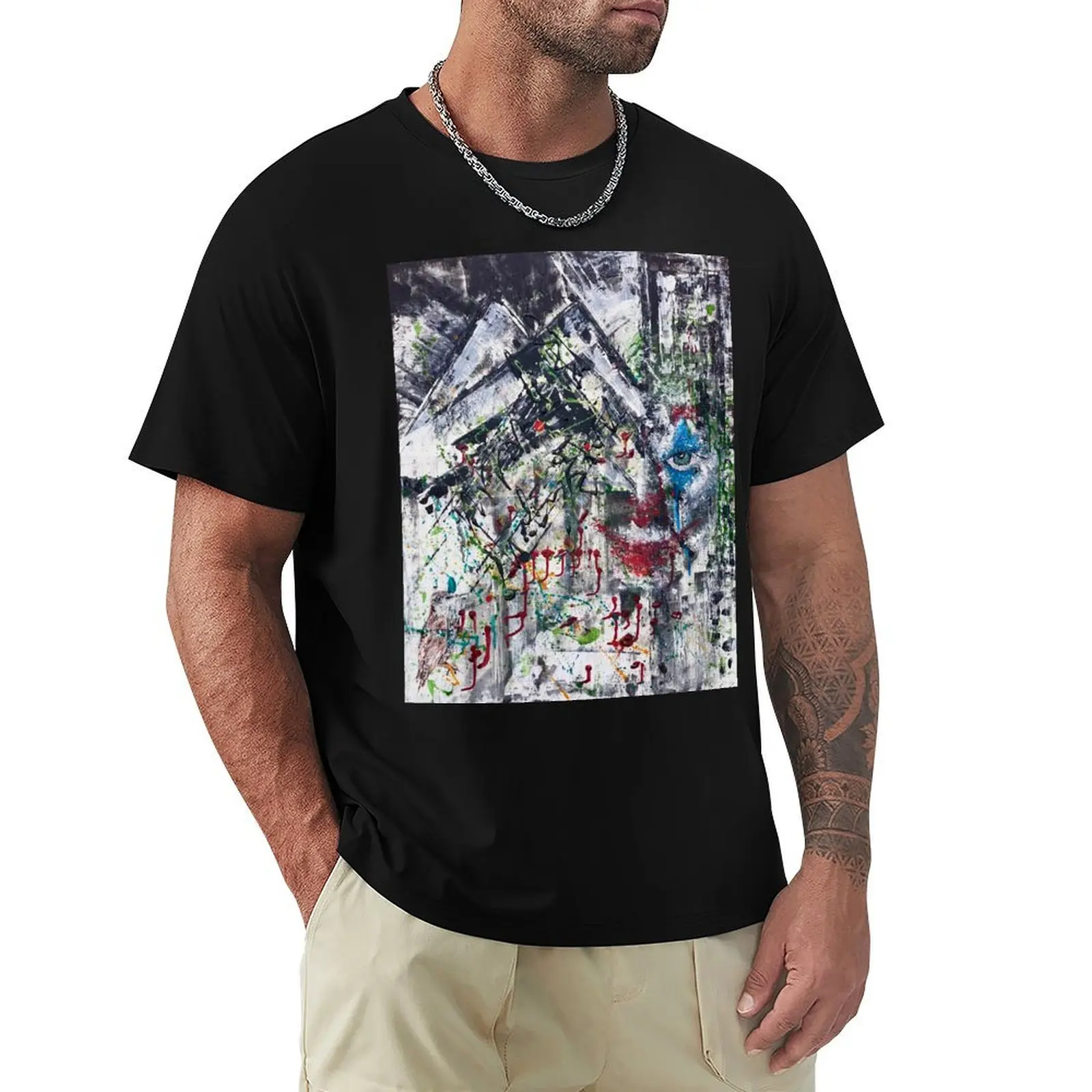 

Joker T-Shirt funny shirt cotton Louboutins blue lock shirts men