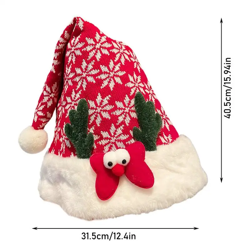 Christmas Hat Adults Cute Sequin Santa Hat Christmas Hat Holiday Decor Unisex Deer Antler Santa Claus Christmas Cloth For Women