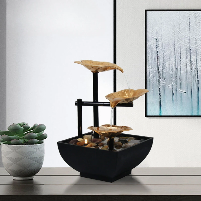 

Home Decor TV Shopping Iron Art Water Decoration Office Desktop Fountain Home Feng Shui Decoration