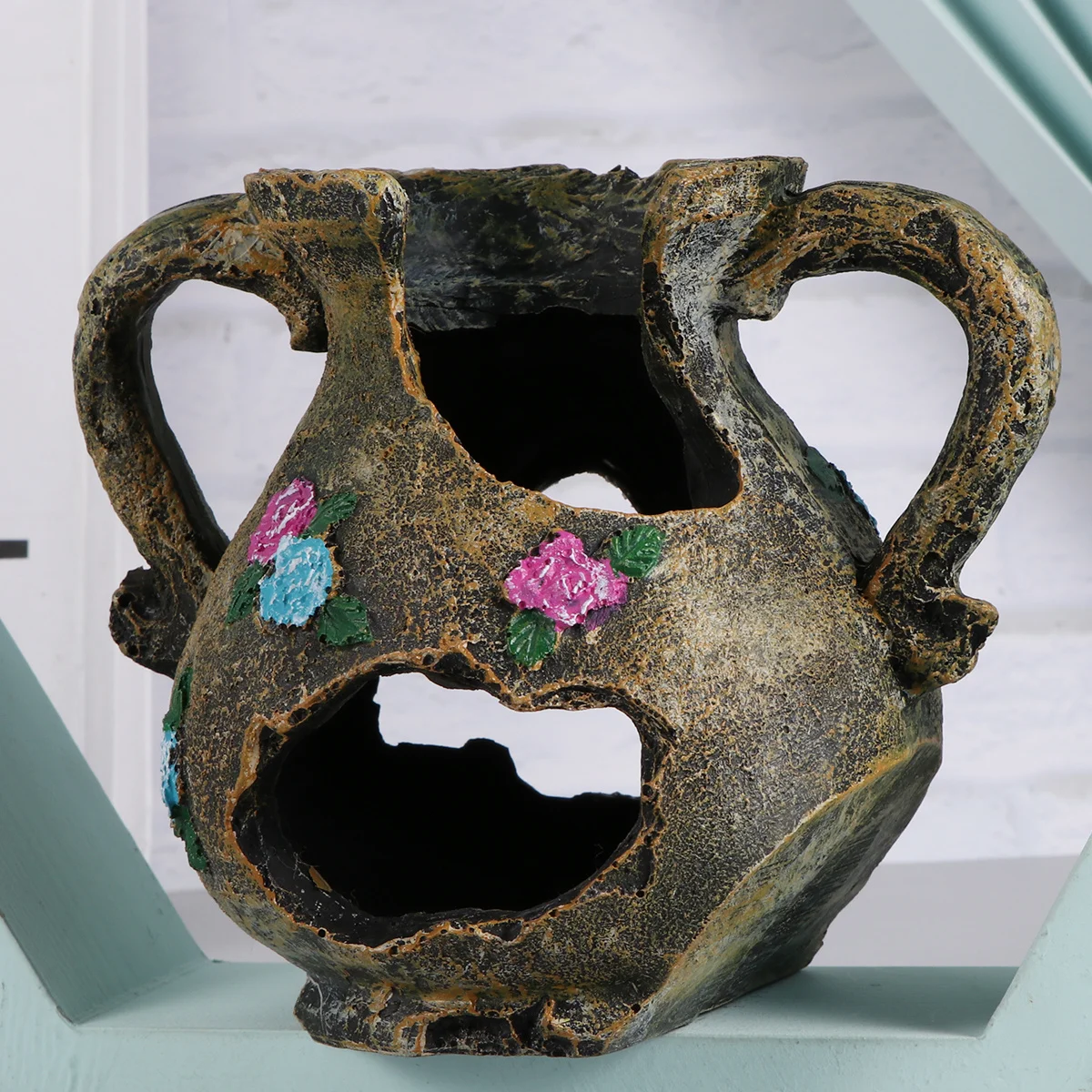 Hars Vaas Aquarium Decoraties Zoetwater Zoutwater Compatibel Aquarium Ornament Natuurlijke Landschap Gift Aquarium Decor