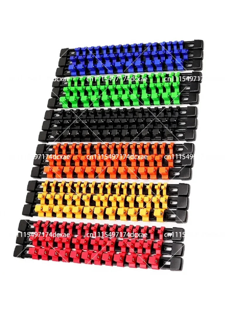 18-Piece Socket Organizer Set for Tool Box Drawer, Socket Trays Holder Clip Rail