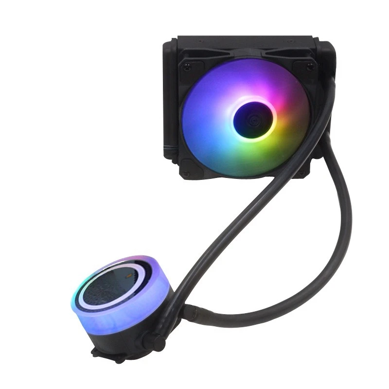 120Mm All In One Liquid Cooler Silent Cpu Radiator With Pure Copper Base For Desktop Computer