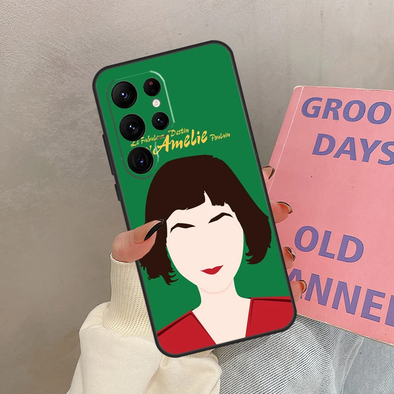 Etui z motywem plakatu filmu Amelie na Samsung Galaxy S25 Ultra S20 S21 S22 S23 S24 Ultra S9 S10 Plus S25 FE Cover Coque